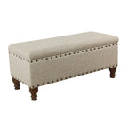 Reze Storage Bench with Nailhead Trim