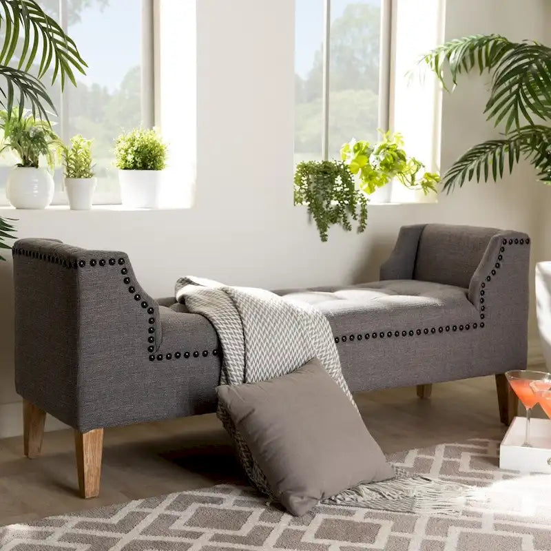 Modern and Contemporary Velvet Bench