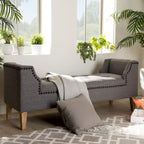 Modern and Contemporary Velvet Bench