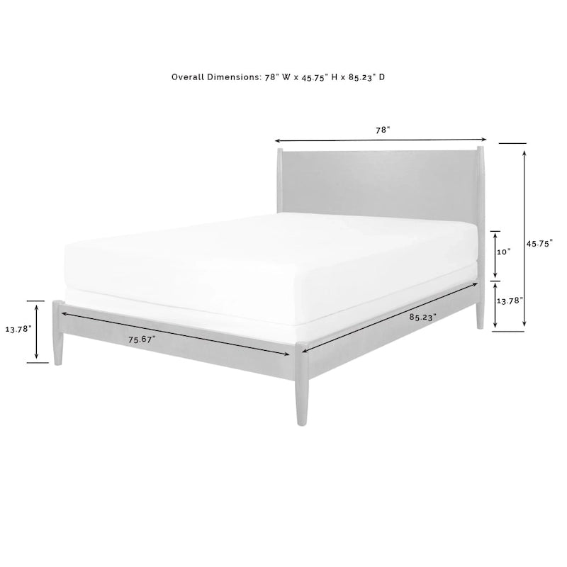 Crosley Landon King Bedset In Mahogany