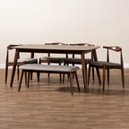 Carson Carrington Jula Modern Upholstered 6-piece Dining Set