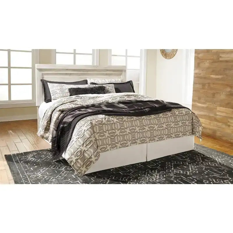 Signature Design by Ashley Bellaby Panel Headboard - Whitewash