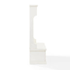 Crosley Seaside Distressed White Hall Tree