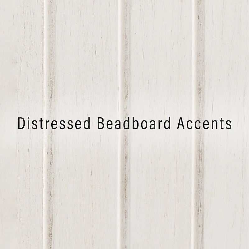 Crosley Seaside Distressed White Hall Tree