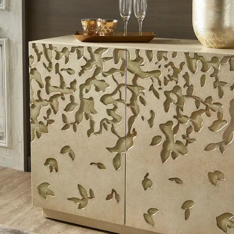Emiri 35 Wide 2-Door Hand-Painted Accent Cabinet by iNSPIRE Q Bold