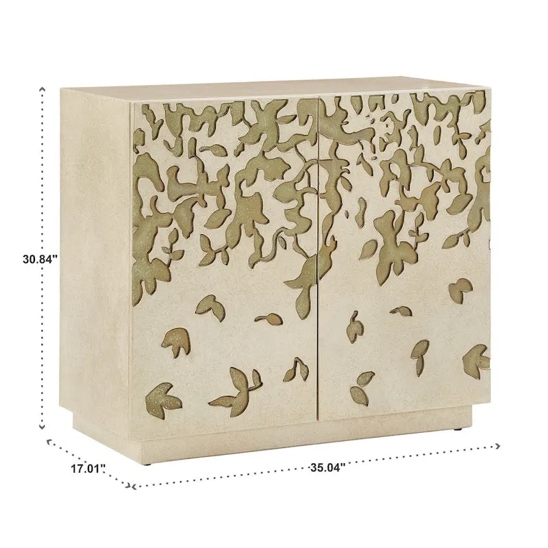 Emiri 35 Wide 2-Door Hand-Painted Accent Cabinet by iNSPIRE Q Bold