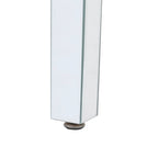Merax Modern Glass Mirrored Coffee Table Sets(Set of 3)