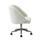 Joah Modern Boucle 360 Swivel Height Adjustable Swivel Office Chair with Rolling Wheels by HULALA HOME - N/A