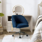 Joah Modern Boucle 360 Swivel Height Adjustable Swivel Office Chair with Rolling Wheels by HULALA HOME - N/A
