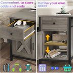 L Shaped Computer Desk Drawer Power Strip Storage Cabinet Storage Bag