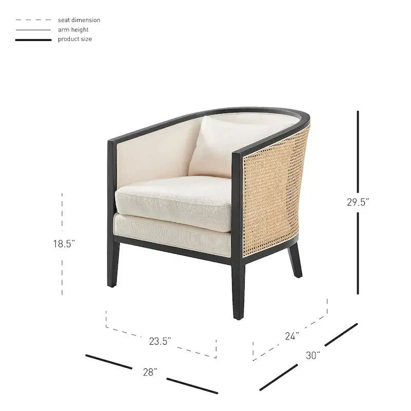 Tillman Linen Accent Arm Chair
