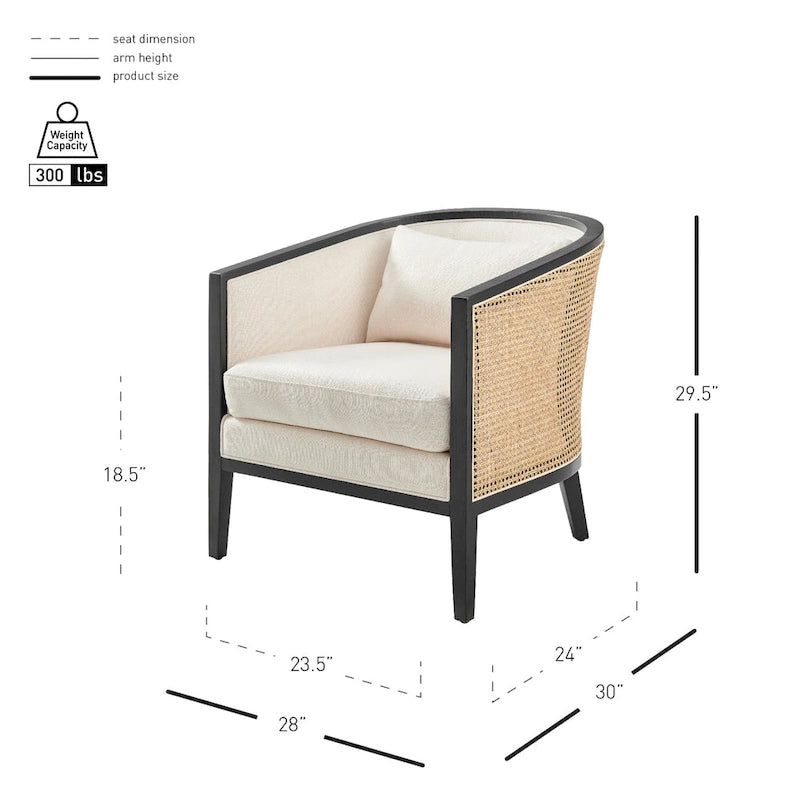 Tillman Linen Accent Arm Chair