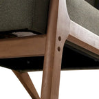 Ebello Modern Solid wood Accent Chair