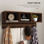 2-in-1 Coat Rack Shoe Bench Set, 5-Hook Hall Tree with Bench and Shoe Storage