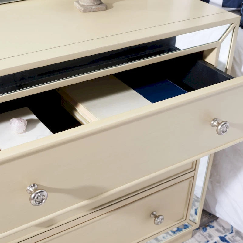 Amey Mirrored 3-Drawer Chest