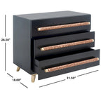 Audra 3-Drawer Storage Bedroom Chest.