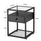 Taomika 3 Pieces Modern Coffee Table Set with Storage Shelves,Brown/Black Sets