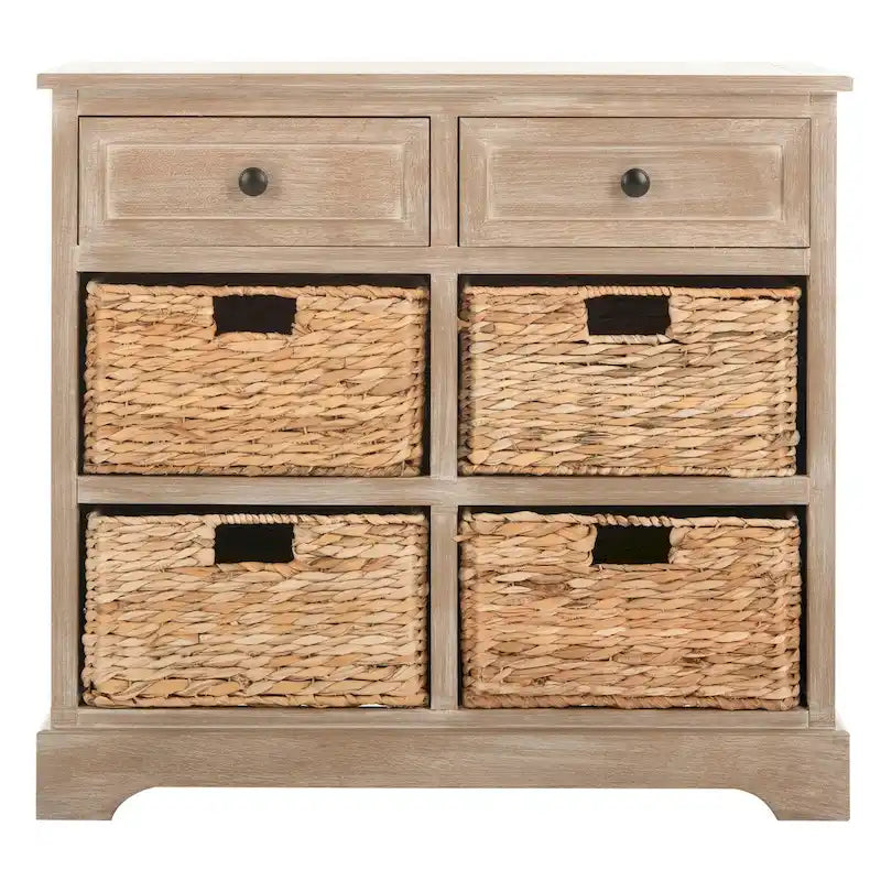 Ardelia Red 6-Drawer Storage Unit (Fully Assembled) - 30Wx13Dx26H