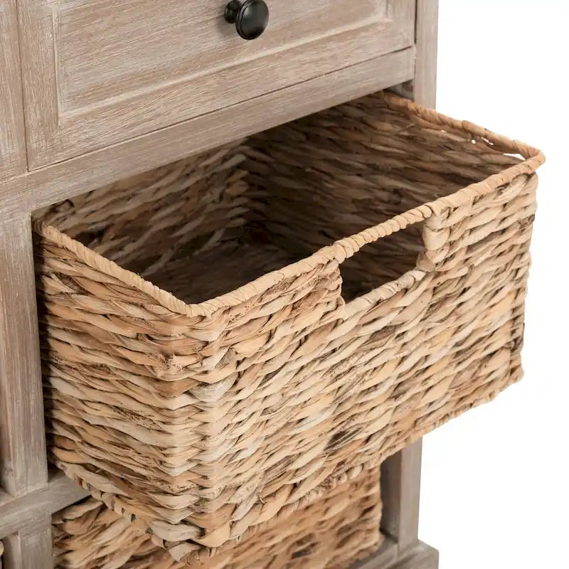 Ardelia Red 6-Drawer Storage Unit (Fully Assembled) - 30Wx13Dx26H