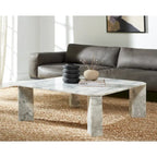 Couture Elseline Marble Top Square Coffee Table - 40 In. W x 40 In. D x 15 In. H - 40Wx40Dx15H