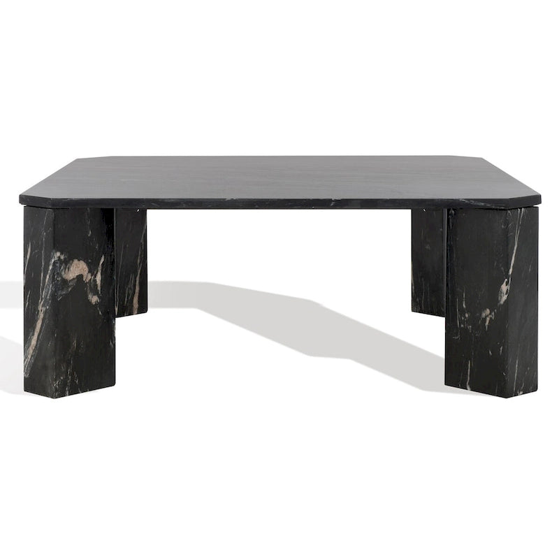 Couture Elseline Marble Top Square Coffee Table - 40 In. W x 40 In. D x 15 In. H - 40Wx40Dx15H