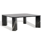 Couture Elseline Marble Top Square Coffee Table - 40 In. W x 40 In. D x 15 In. H - 40Wx40Dx15H