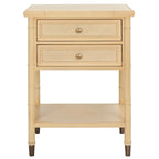 Dessa 2-Drawer 1-Shelf Accent Table. - 21 W x 18 D x 27 H - 21Wx18Dx27H
