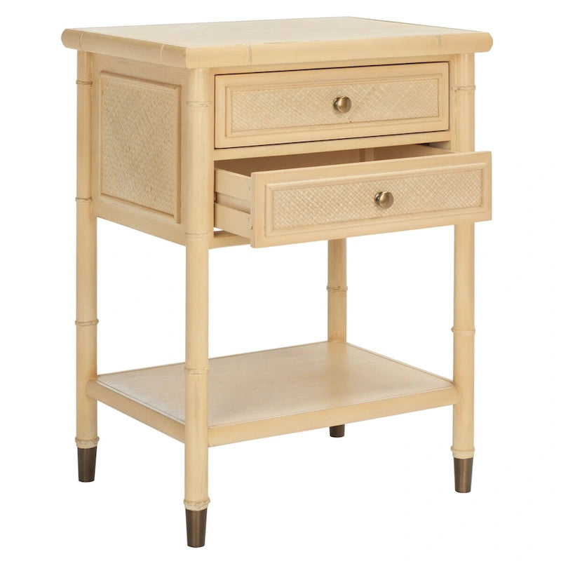 Dessa 2-Drawer 1-Shelf Accent Table. - 21 W x 18 D x 27 H - 21Wx18Dx27H