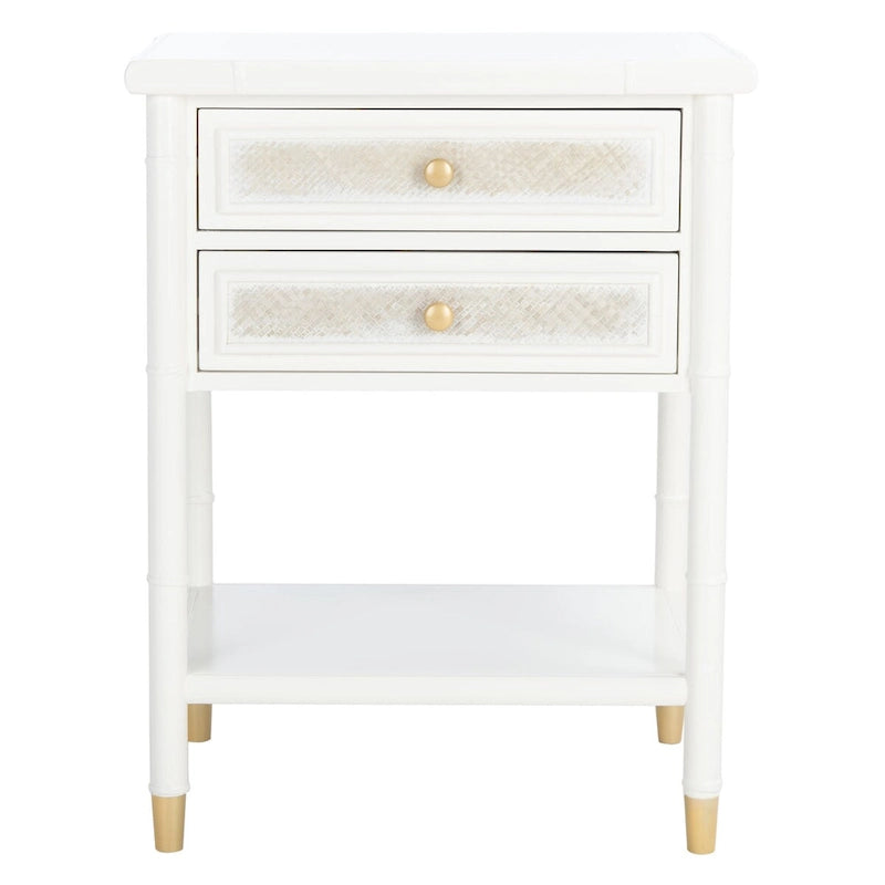 Dessa 2-Drawer 1-Shelf Accent Table. - 21 W x 18 D x 27 H - 21Wx18Dx27H