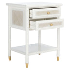 Dessa 2-Drawer 1-Shelf Accent Table. - 21 W x 18 D x 27 H - 21Wx18Dx27H