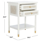 Dessa 2-Drawer 1-Shelf Accent Table. - 21 W x 18 D x 27 H - 21Wx18Dx27H