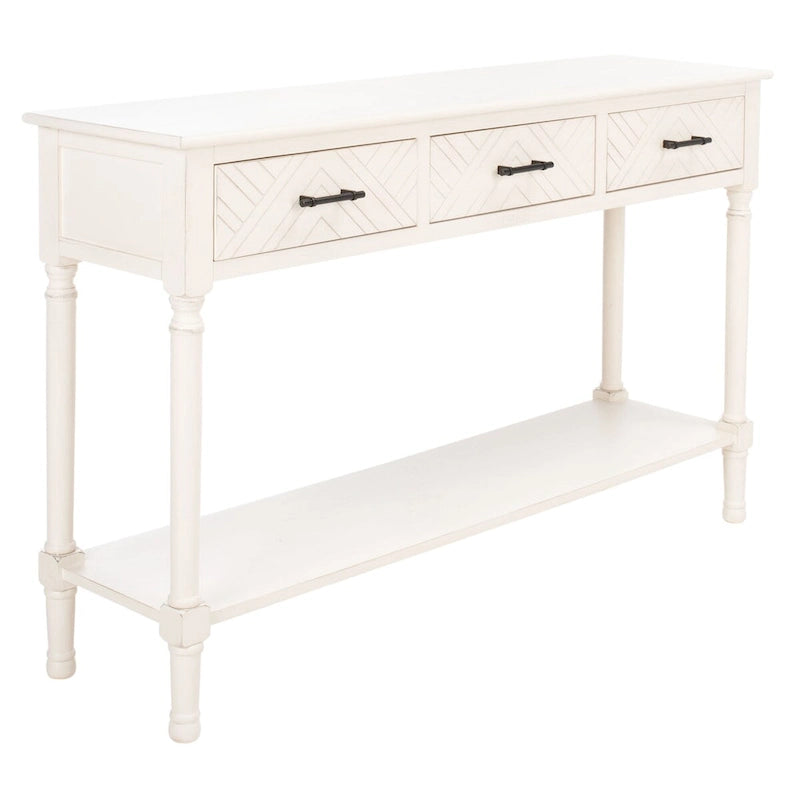 Jeanie 3-Drawer Bottom Shelf Console Table - 47.3 W x 13 L x 29.5 H - 47Wx13Dx30H