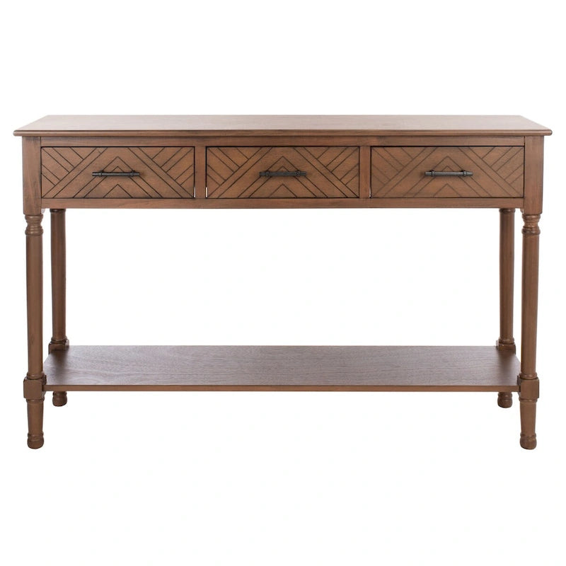 Jeanie 3-Drawer Bottom Shelf Console Table - 47.3 W x 13 L x 29.5 H - 47Wx13Dx30H