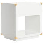 Couture Gilberte Lacquer Side Table - 24 In W x 18 In D x 26 In H - 24Wx18Dx26H