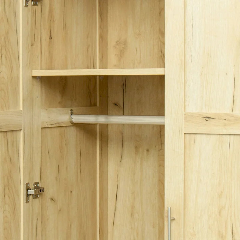 High Wardrobe/Armoires with 2 drawers and 5 storage spaces