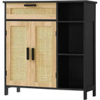 Storage Cabinet with Doors and Shelves - 11.8D x 29.5W x 31.6H