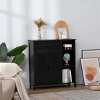 Storage Cabinet with Doors and Shelves - 11.8D x 29.5W x 31.6H