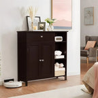 Storage Cabinet with Doors and Shelves - 11.8D x 29.5W x 31.6H