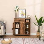 Storage Cabinet with Doors and Shelves - 11.8D x 29.5W x 31.6H