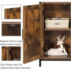 Storage Cabinet with Doors and Shelves - 11.8D x 29.5W x 31.6H