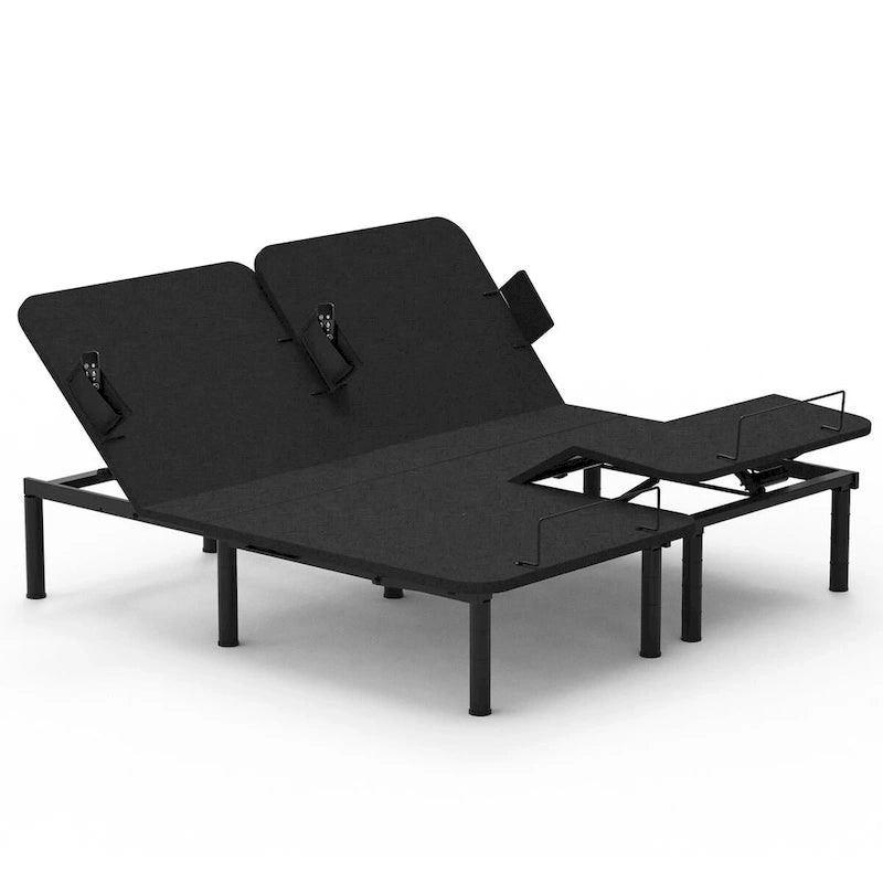 FunniHomi Twin XL/Queen/Split King Size Adjustable Bed Frame, Zero Clearance, Zero Gravity, Mattress Holder
