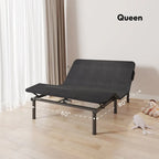FunniHomi Twin XL/Queen/Split King Size Adjustable Bed Frame, Zero Clearance, Zero Gravity, Mattress Holder