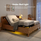 FunniHomi Twin XL/Queen/Split King Size Adjustable Bed Frame, Zero Clearance, Zero Gravity, Mattress Holder