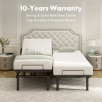 FunniHomi Twin XL/Queen/Split King Size Adjustable Bed Frame, Zero Clearance, Zero Gravity, Mattress Holder