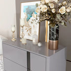 Wooden Chest with Adjustable Metal Legs - Stylish Storage Essential