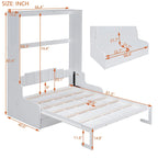 Queen Size Murphy Bed Wall Bed with Cushion