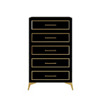 Contemporary Chest with 5 Drawers