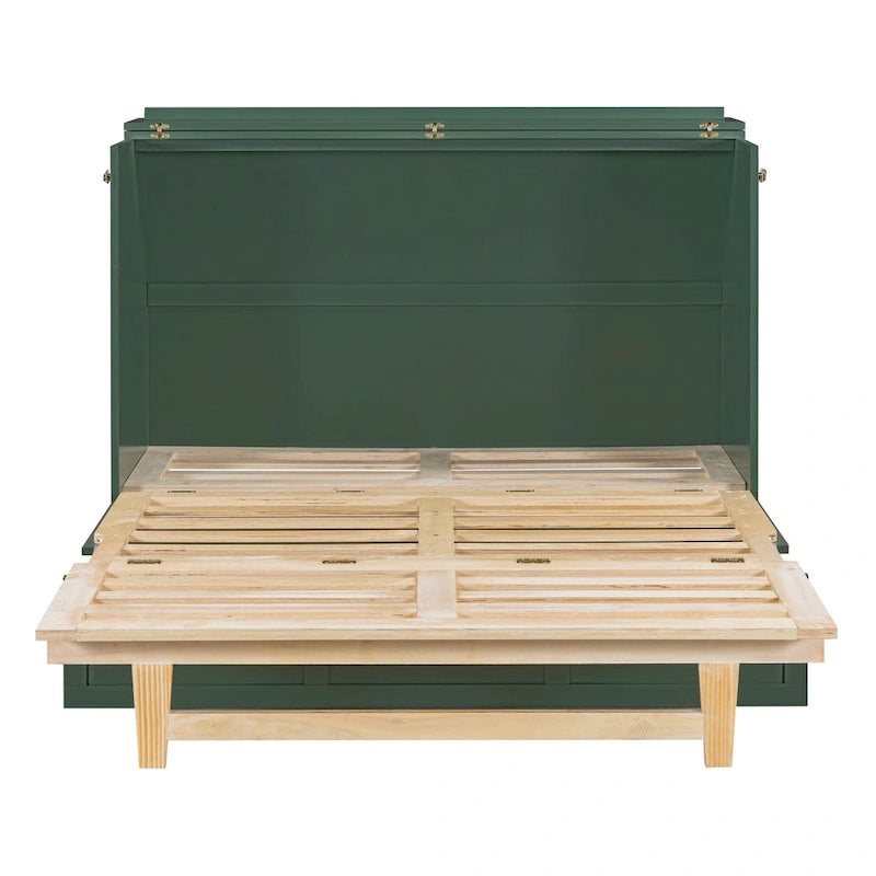 Full Size Murphy Bed with Large Drawers For Bedroom