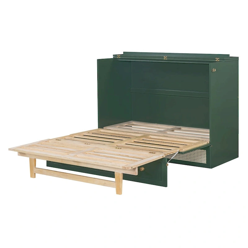 Full Size Murphy Bed with Large Drawers For Bedroom