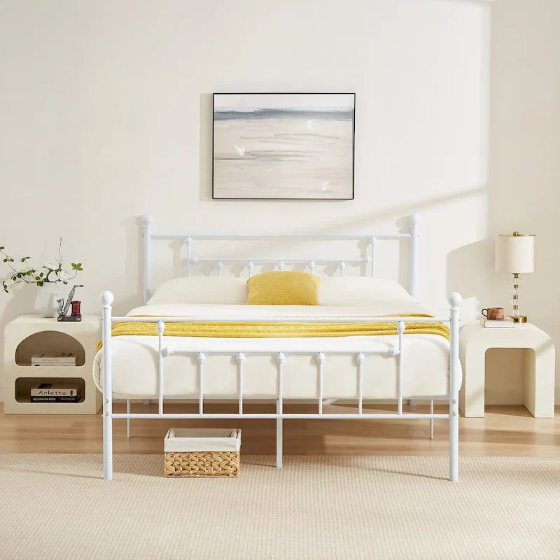 Metal Bed Frame, Modern Platform Bed Frame with Headboard and Footboard, No Box Spring Needed